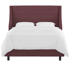 Cassandra upholstered low profile shop standard bed